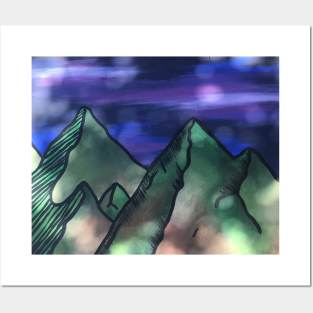 Majestic Mountains - Painting Posters and Art